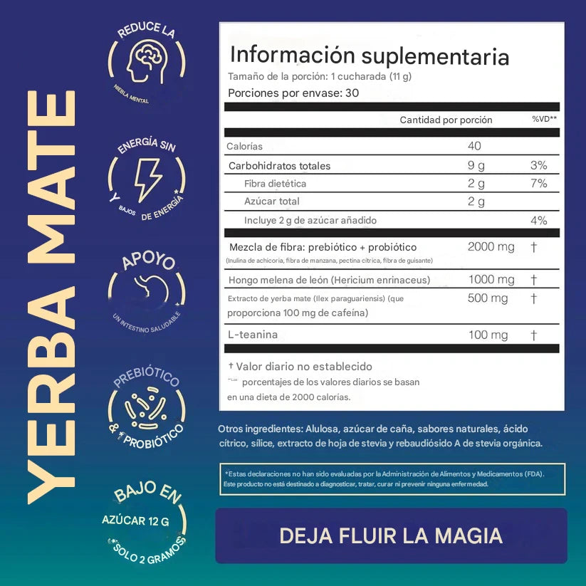 Yerba Mate ®Té instantáneo de yerba mate en polvo