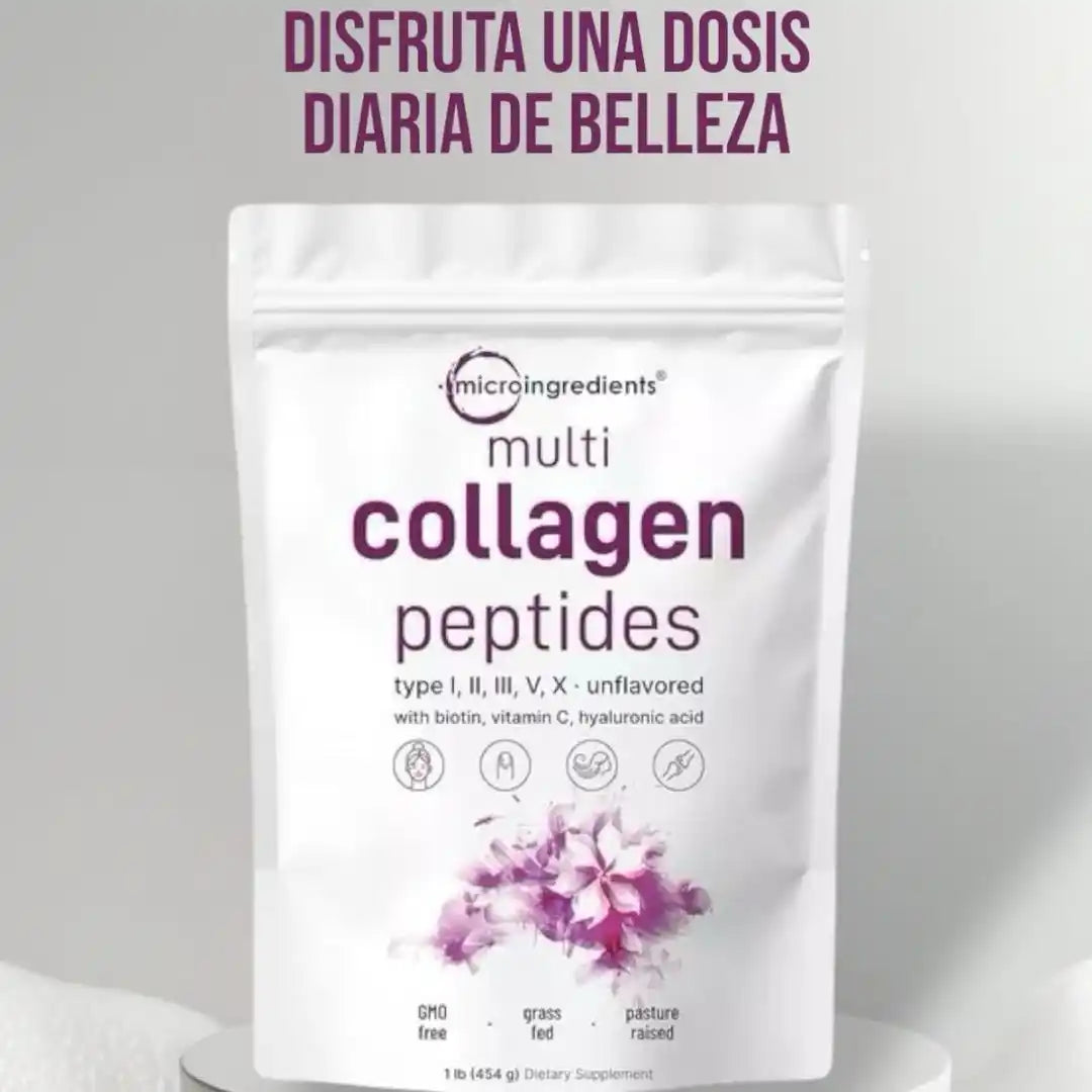 Recupera tu juventud desde adentro: Piel firme, cabello fuerte y articulaciones sanas con la fórmula más completa de colágeno del mercado.
